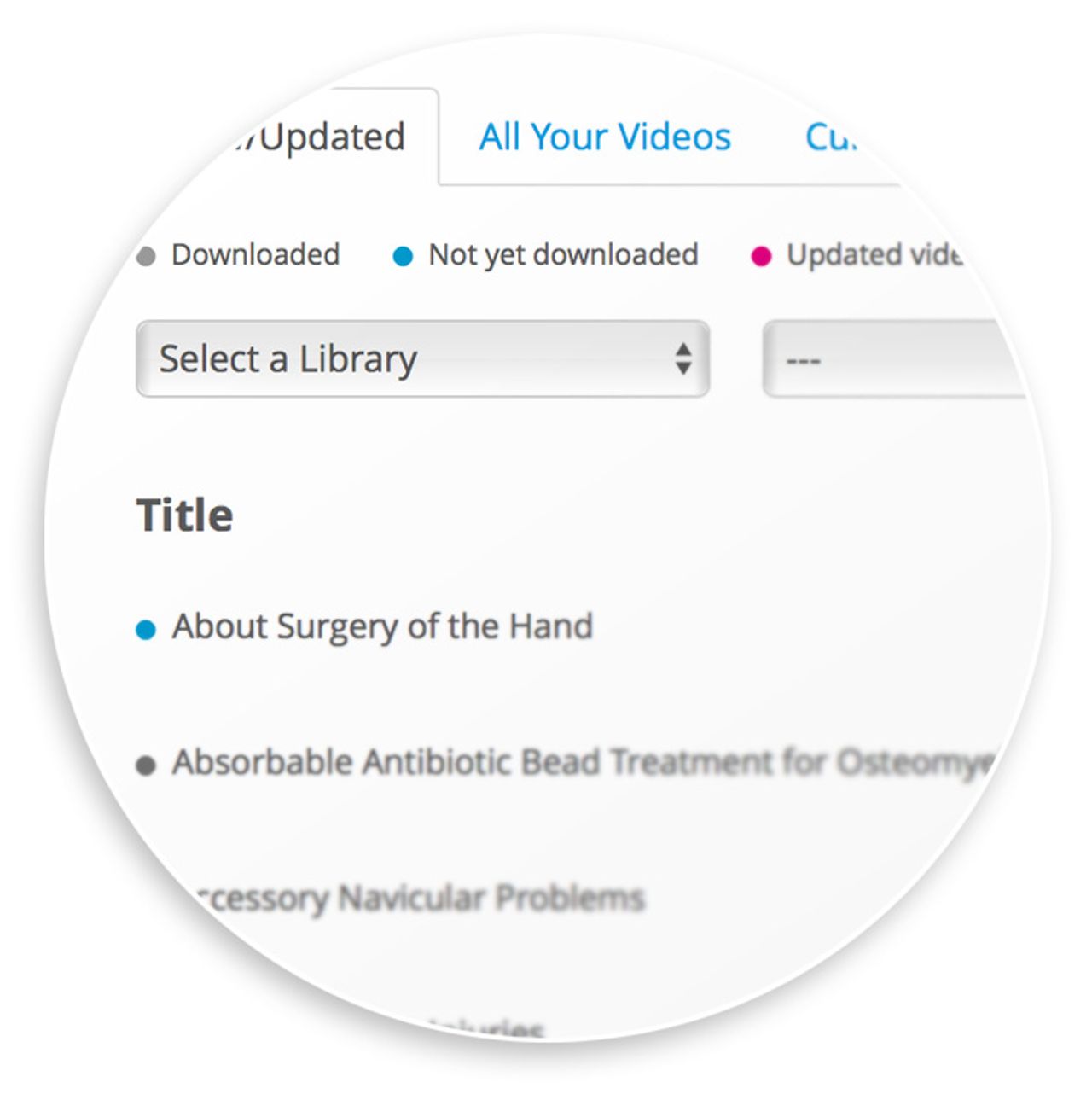 Integrated videos can be downloaded and updated easily, thanks to ViewMedicas web interface.